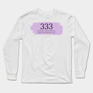 333 Angel Number purple Long Sleeve T-Shirt